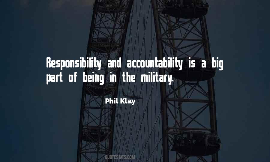 Military Responsibility Quotes #774915