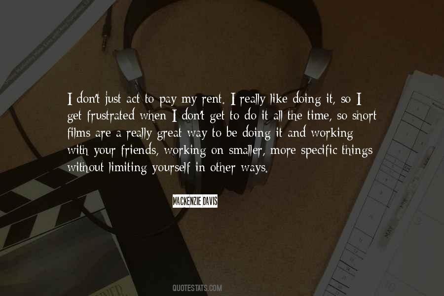 Working On Things Quotes #1766150