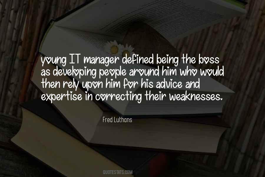 Young Manager Quotes #708529