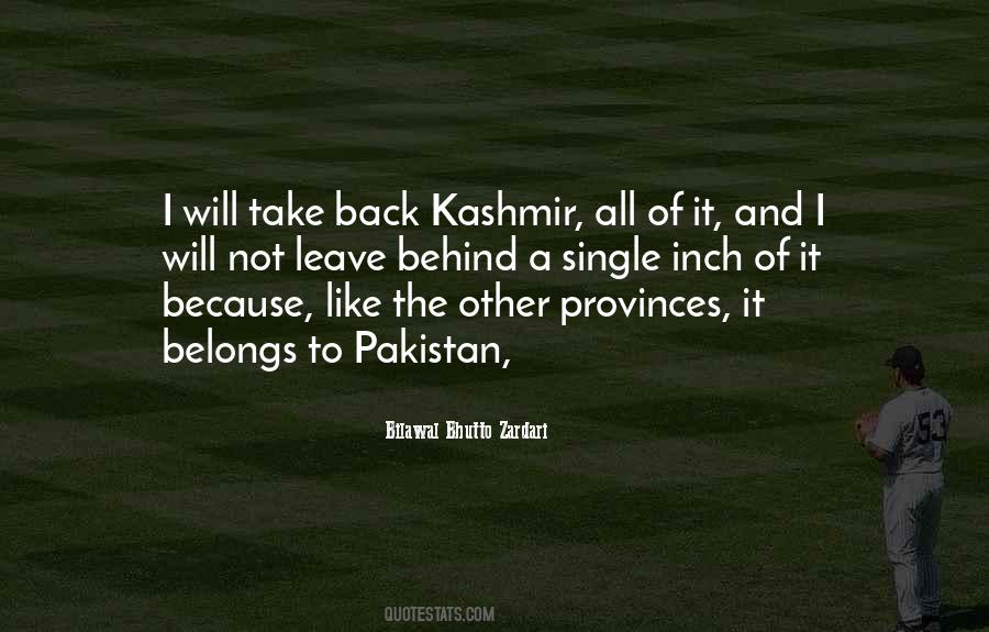 Pakistan Kashmir Quotes #1044495