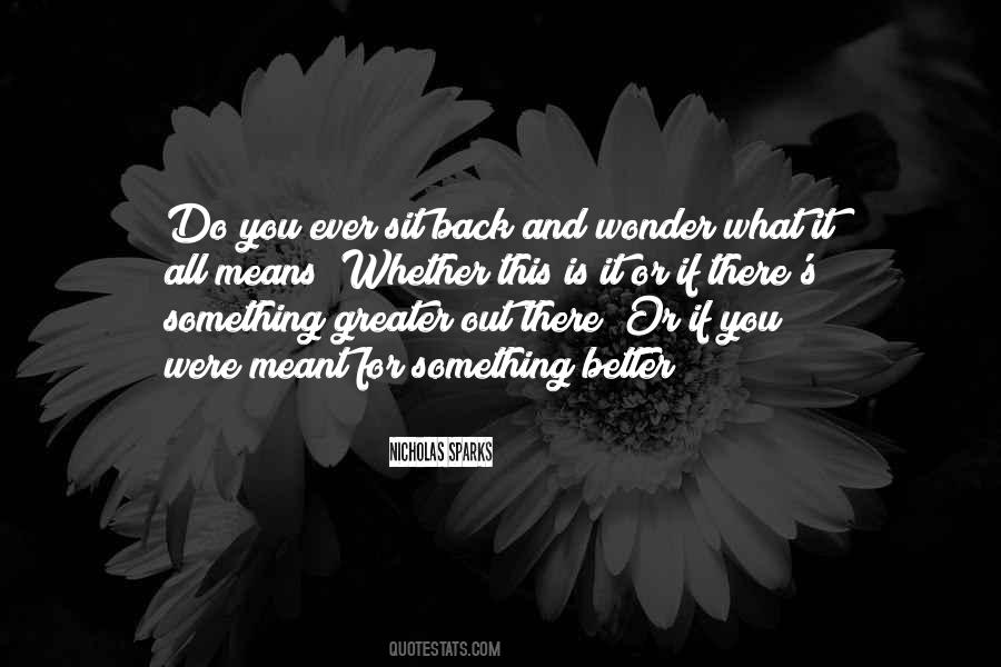 You Ever Wonder If Quotes #1170755