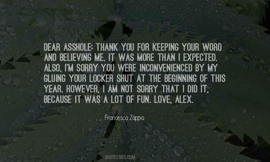 Sorry For That Quotes #116273