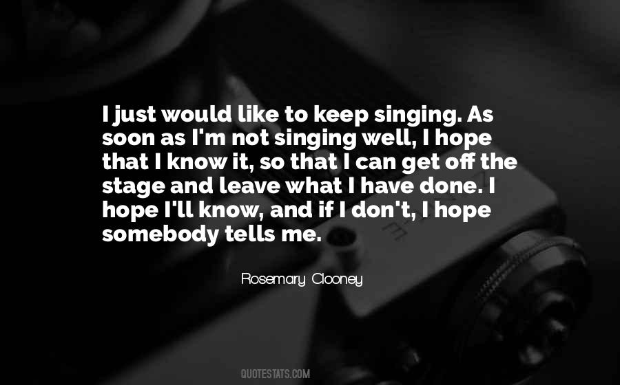 Singing Well Quotes #188808