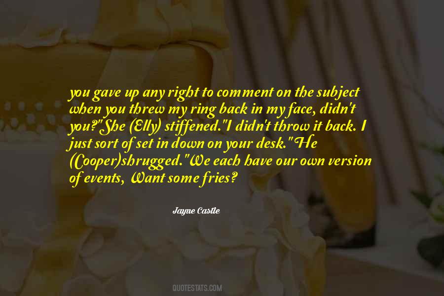 My Own Version Quotes #959474