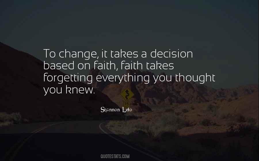 Change Decision Quotes #411831
