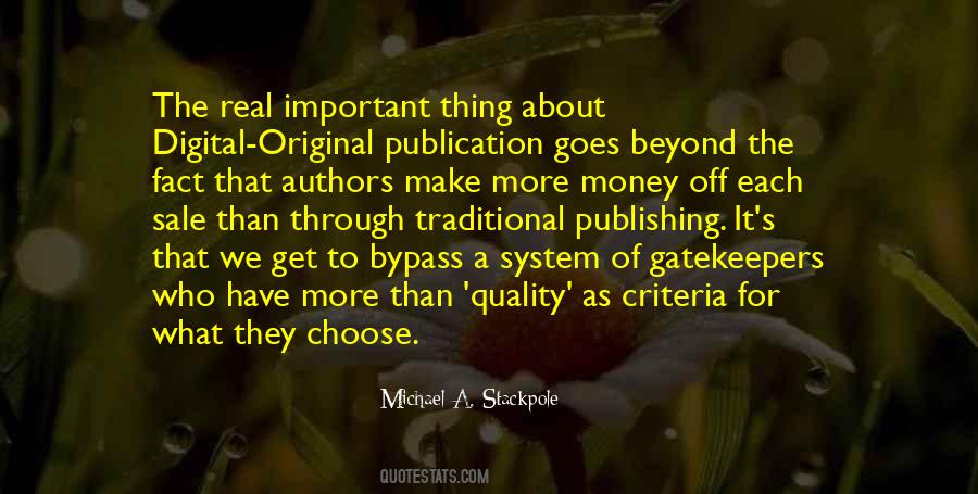 More Important Than Money Quotes #1052908