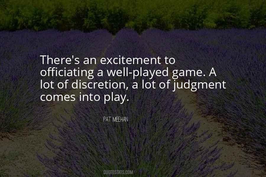 Game Well Played Quotes #318272