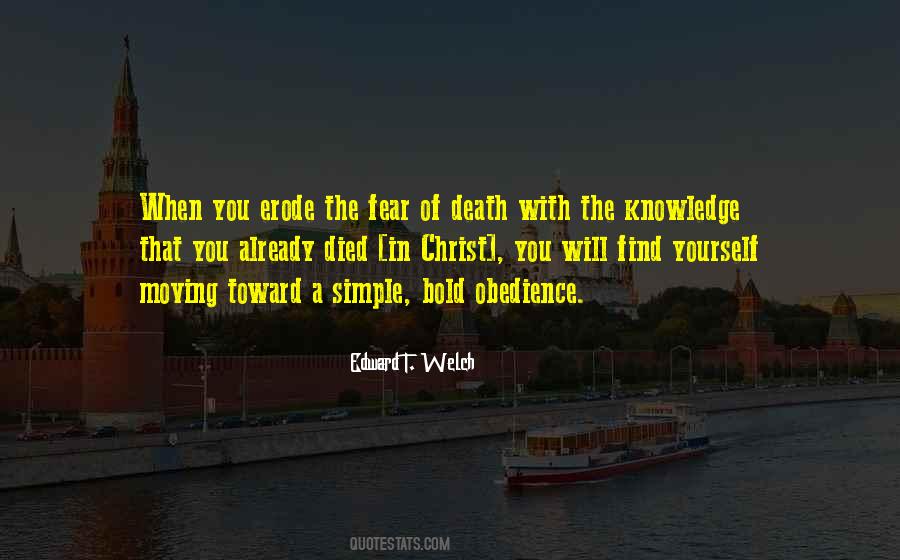 Quotes About The Fear Of Death #17962