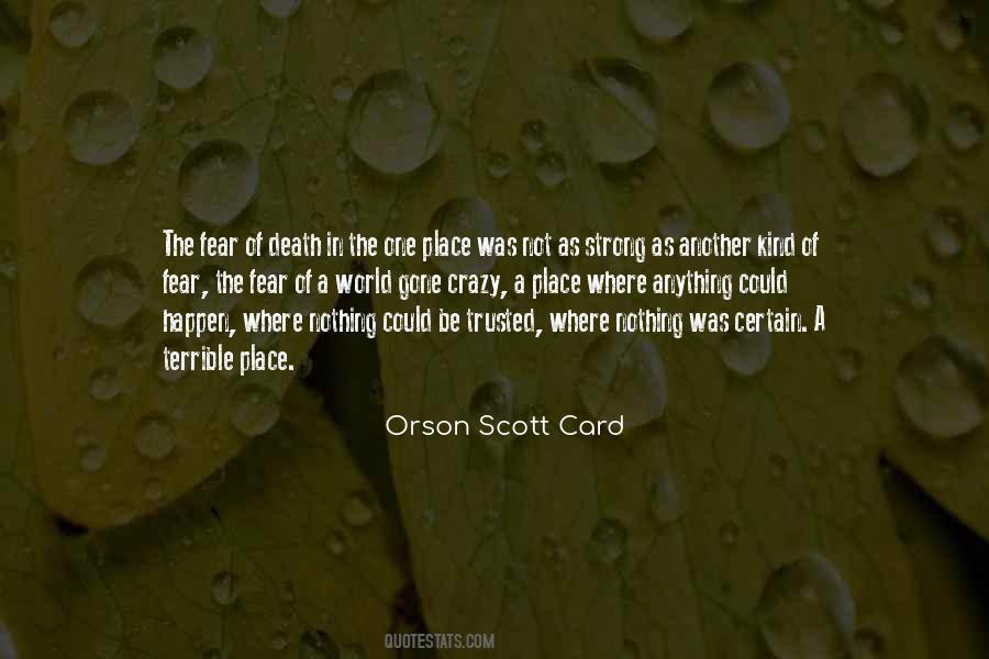 Quotes About The Fear Of Death #784833