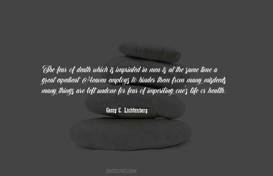 Quotes About The Fear Of Death #956451