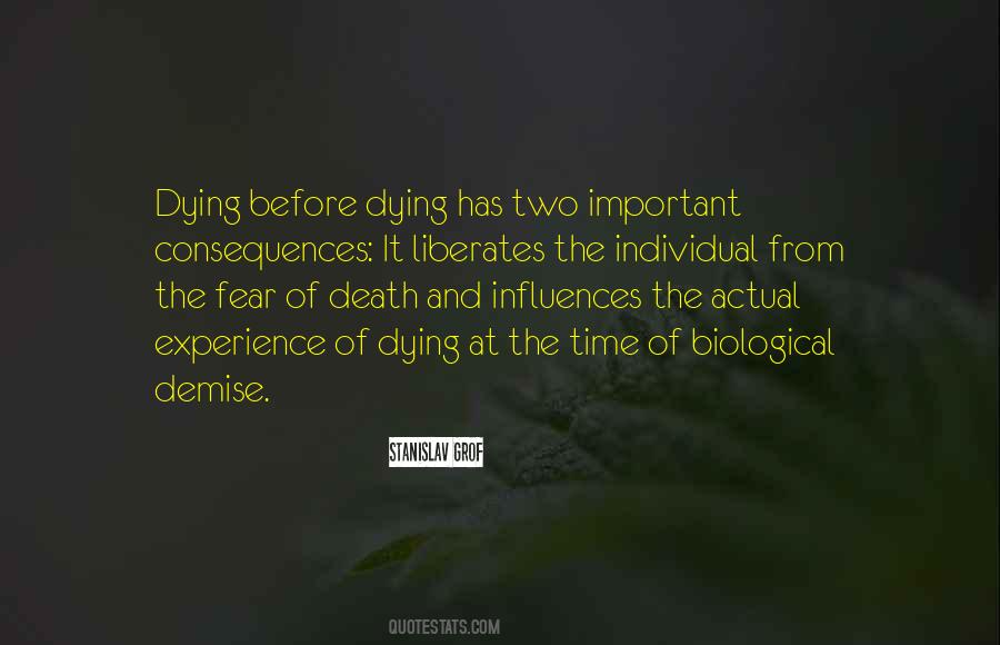Quotes About The Fear Of Death #961428
