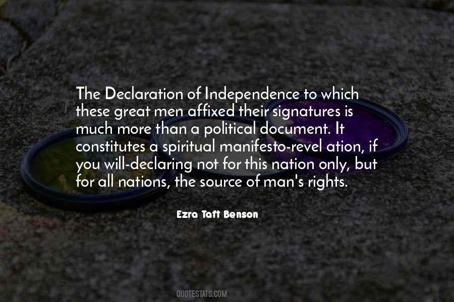 Declaration Of Quotes #1248078