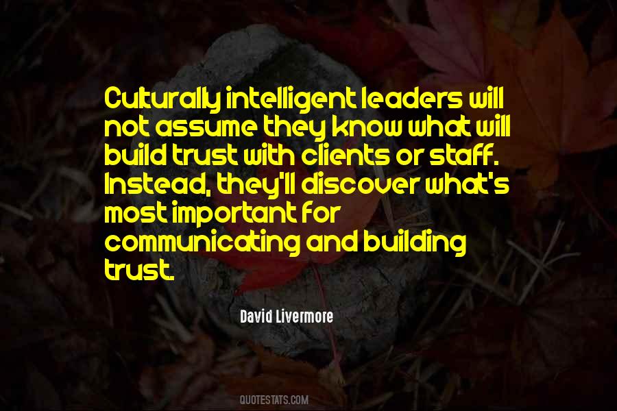 Intelligent Leader Quotes #1082255