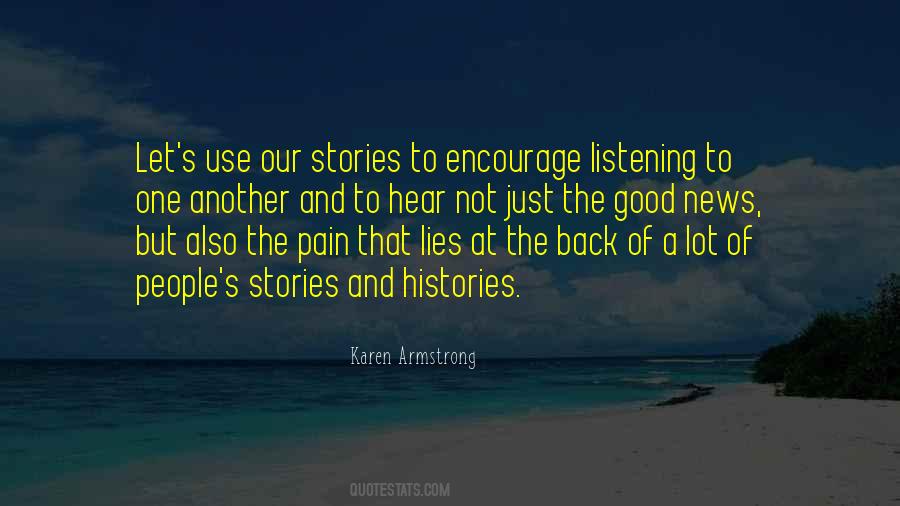 Our Stories Quotes #1375359