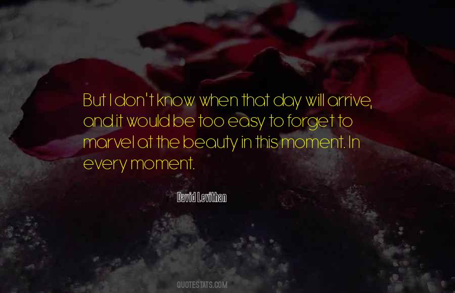 Beauty In The Moment Quotes #30506