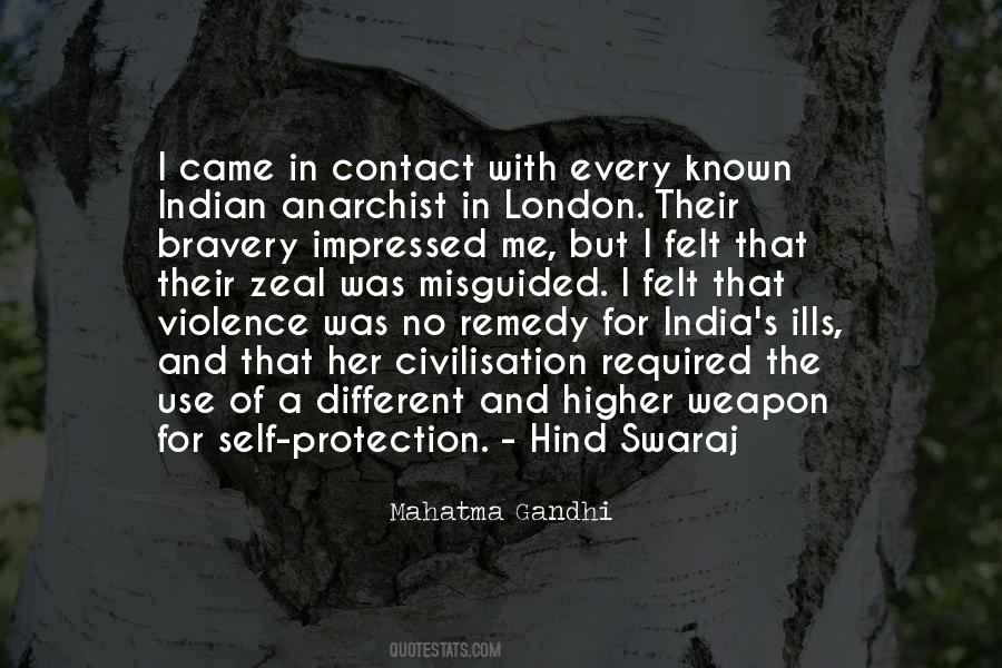 Gandhi Hind Swaraj Quotes #1395982