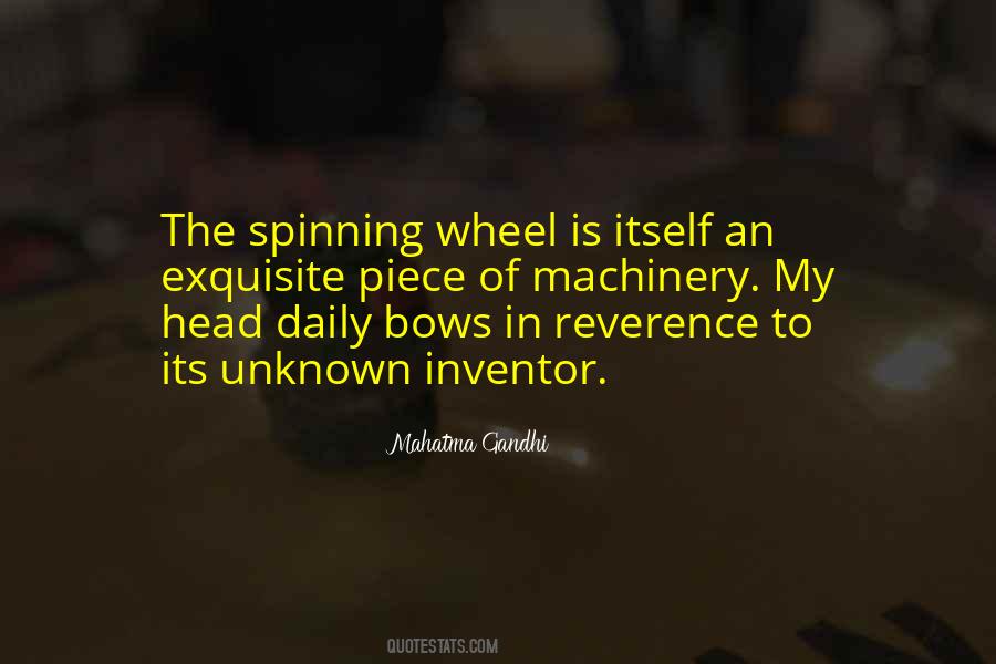 Gandhi Spinning Quotes #29413