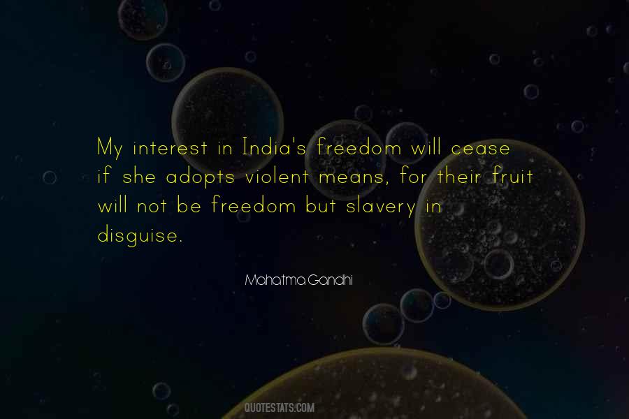 Gandhi's Quotes #259710