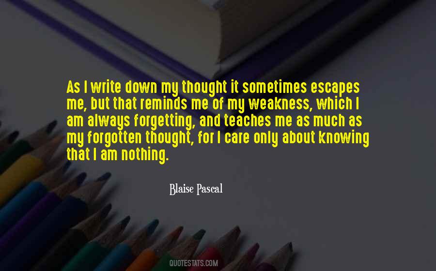 Knowing Your Weakness Quotes #270596