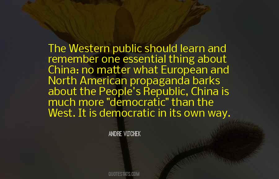 Quotes About A Democratic Republic #404520