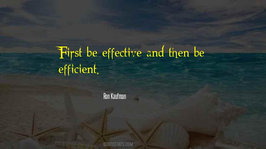 Be Efficient Quotes #1851321