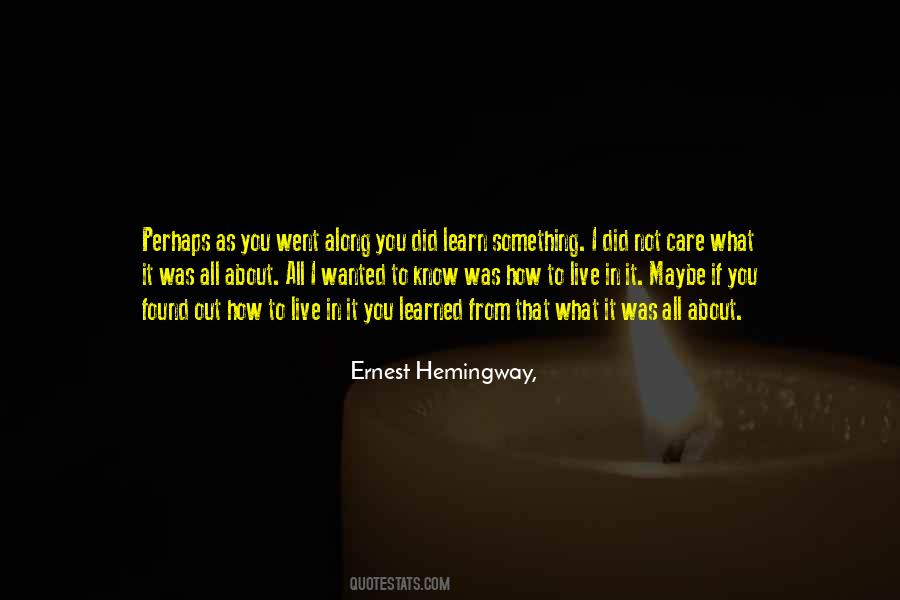 What I Learned From You Quotes #1047255