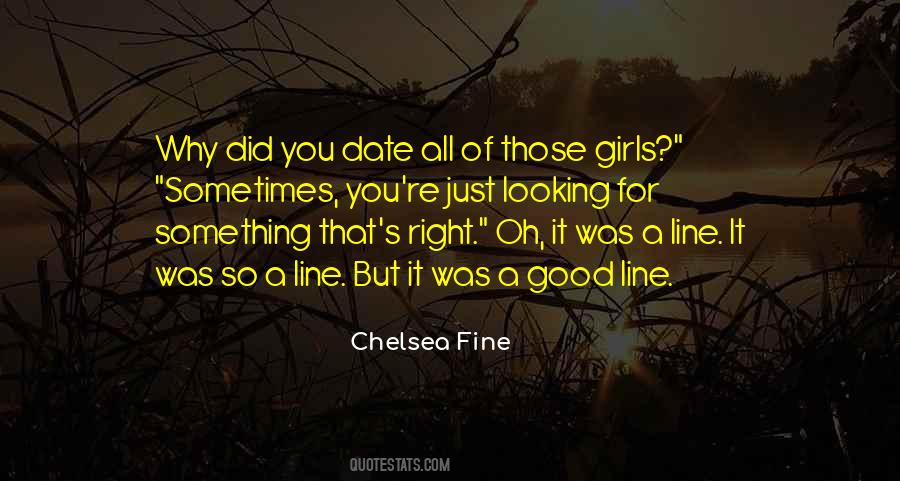 A Good Line Quotes #777983