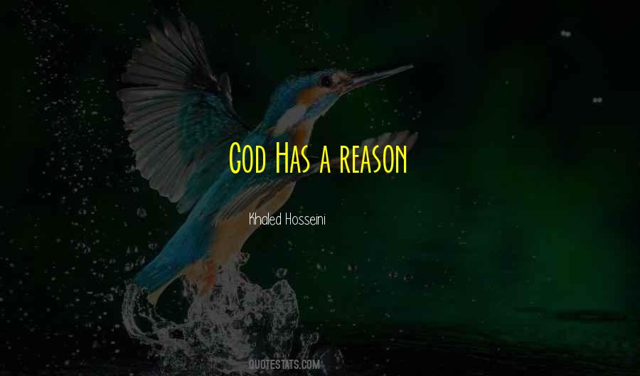 God Has A Reason Quotes #146261