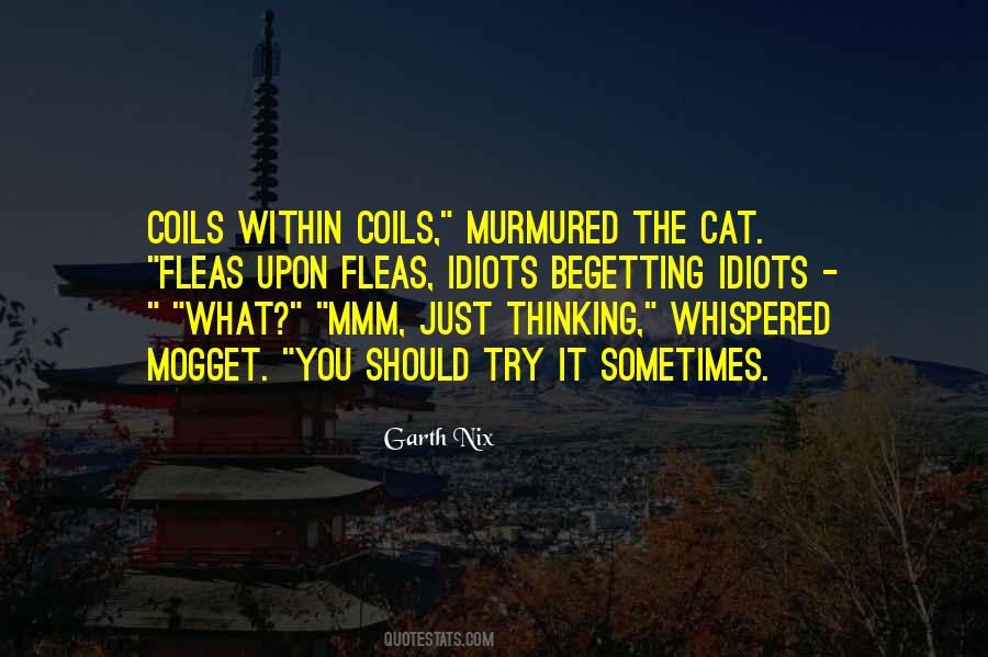 Cat Thinking Quotes #1084848