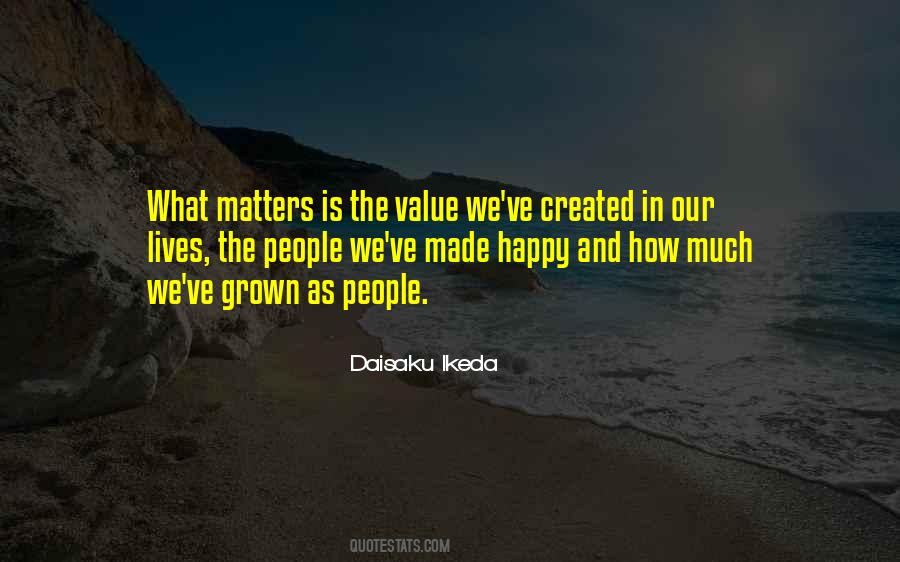 Value Matters Quotes #755492