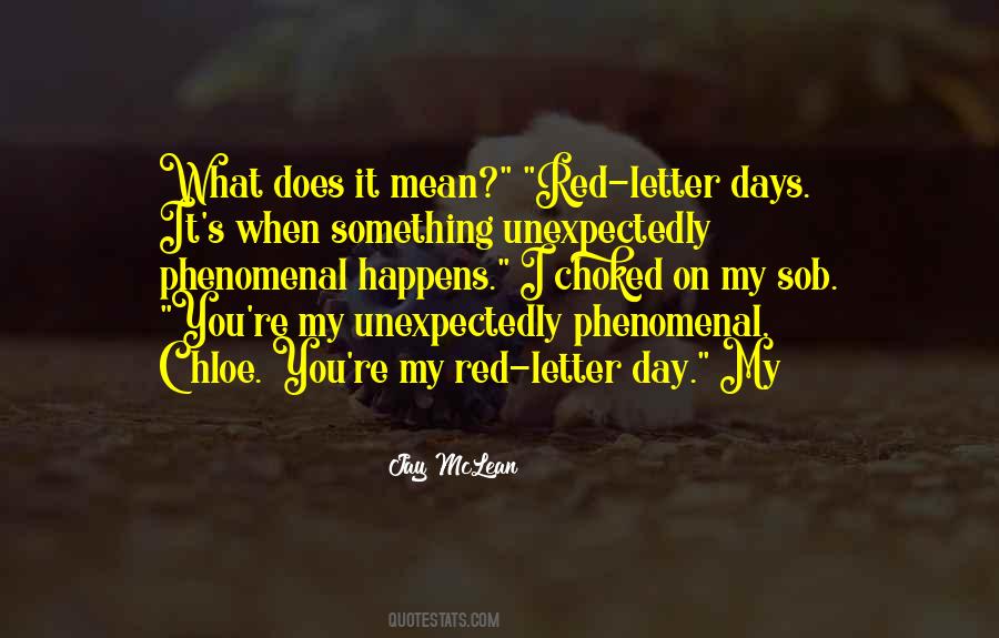 Red Letter Day Quotes #906517