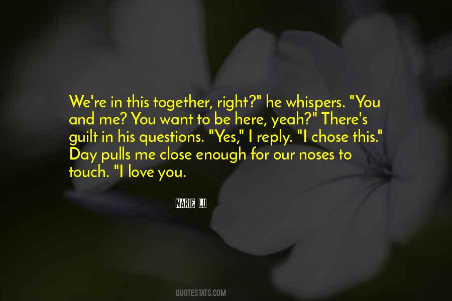 Guilt In Love Quotes #1162198