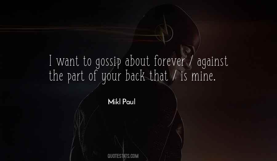Back Gossip Quotes #1415727