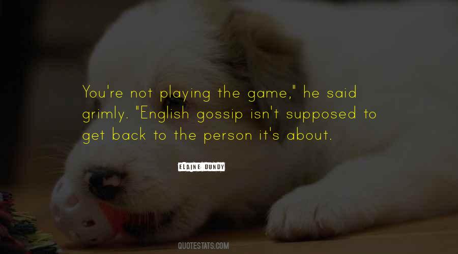 Back Gossip Quotes #594582