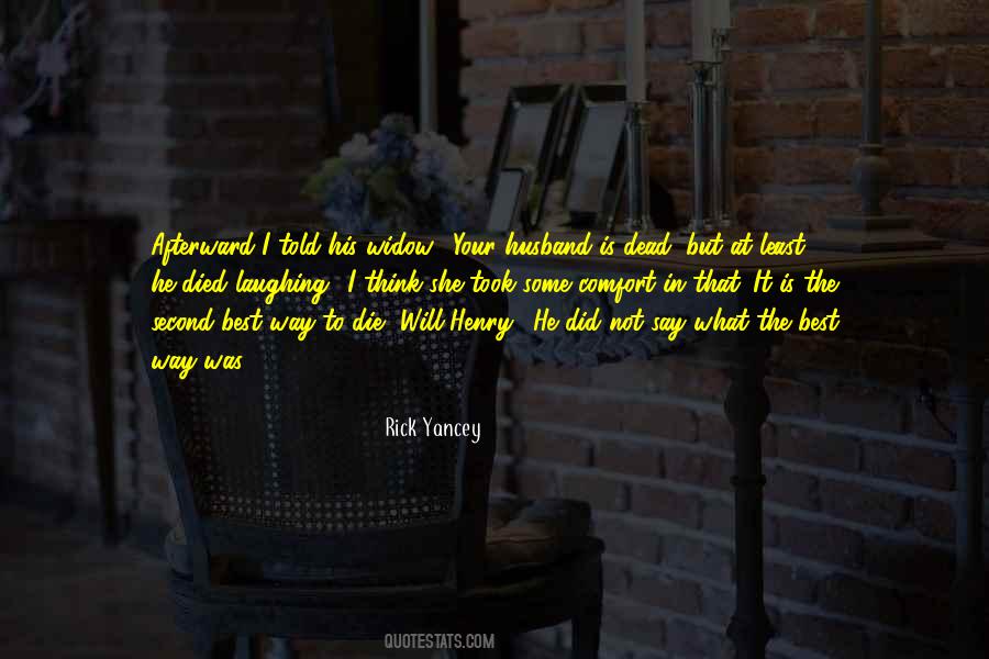 Dead Husband Quotes #1599865