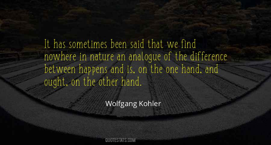 Hand Of Nature Quotes #494279