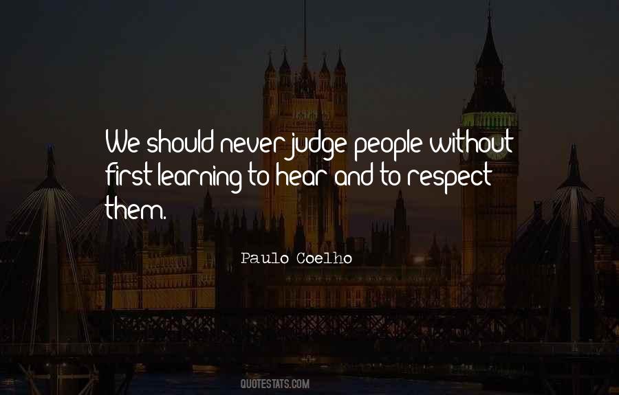 Judge People Quotes #492185