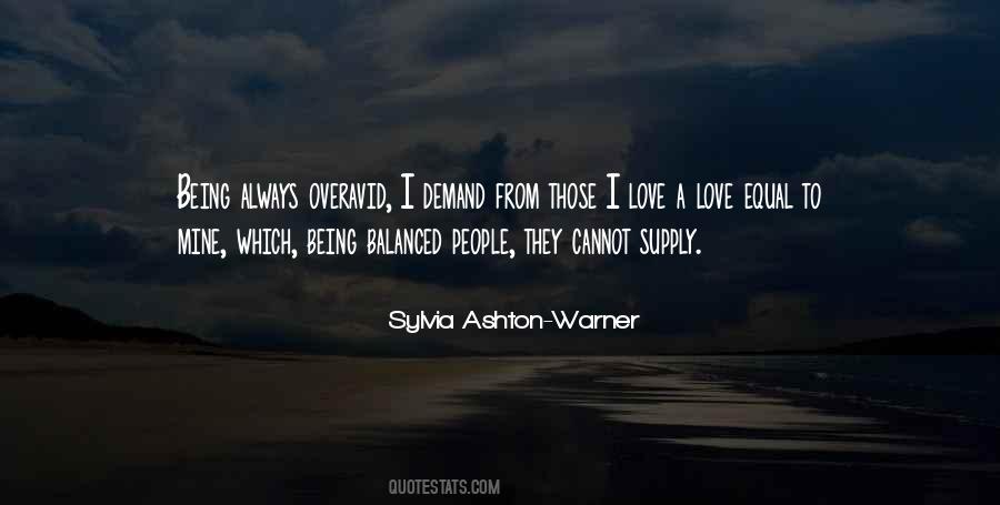 Demand Love Quotes #1070803