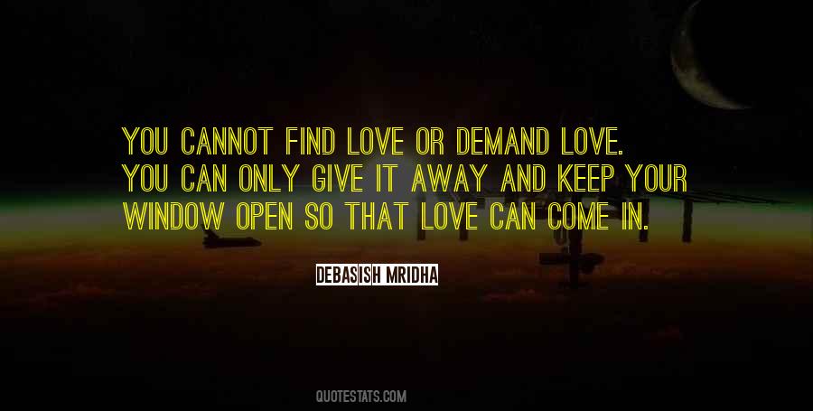Demand Love Quotes #1270618