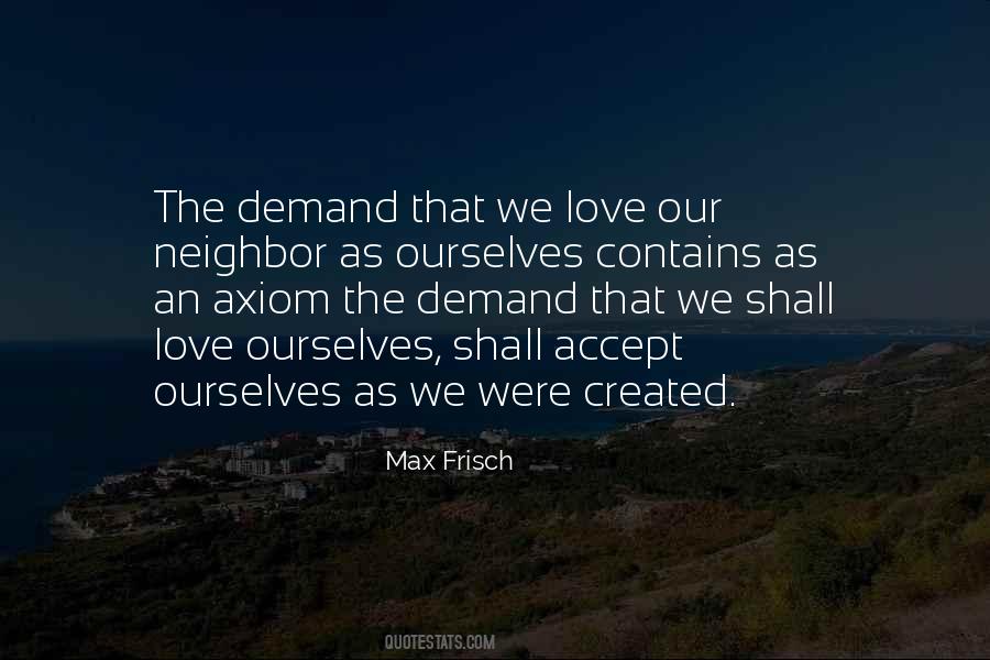Demand Love Quotes #1351215