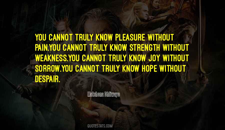 Pain Weakness Quotes #1652955