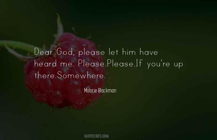 God Please Quotes #98060