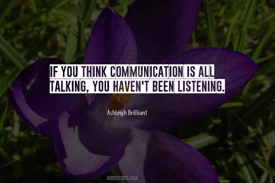 Talking Listening Quotes #1196585