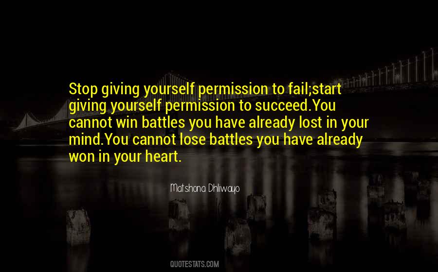 Quotes About Giving Yourself Permission #29379