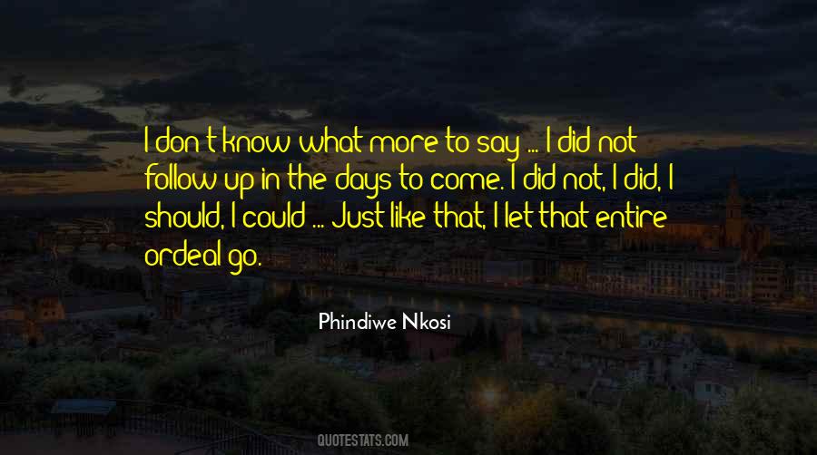 What Should I Say Quotes #1588895