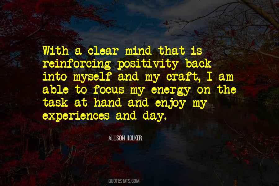 Back To Focus Quotes #1125548