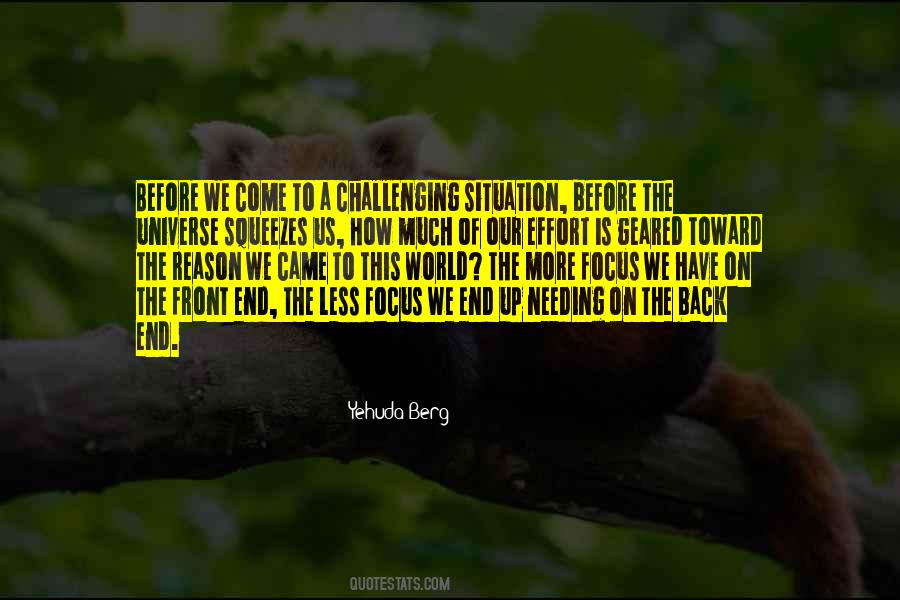 Back To Focus Quotes #1302022