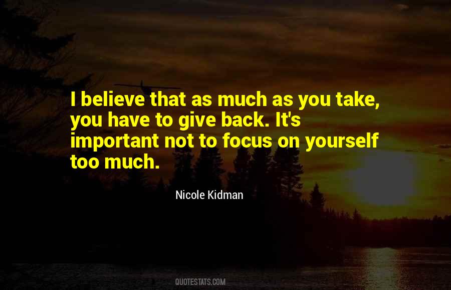 Back To Focus Quotes #729330