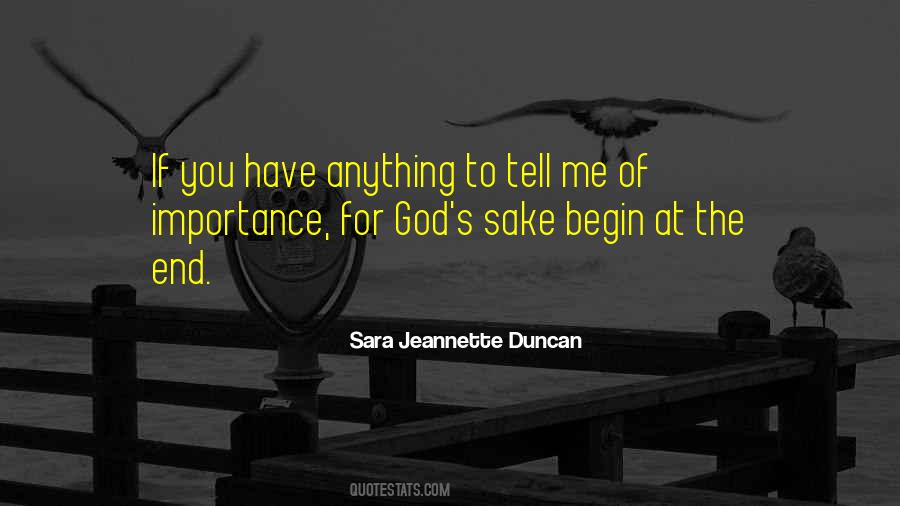 Importance Of God Quotes #1367155
