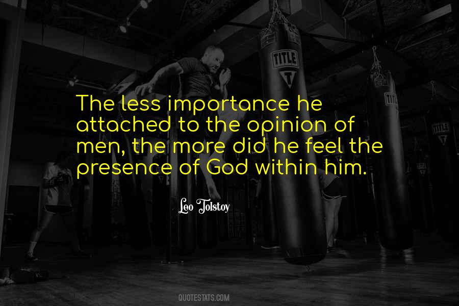 Importance Of God Quotes #1449205